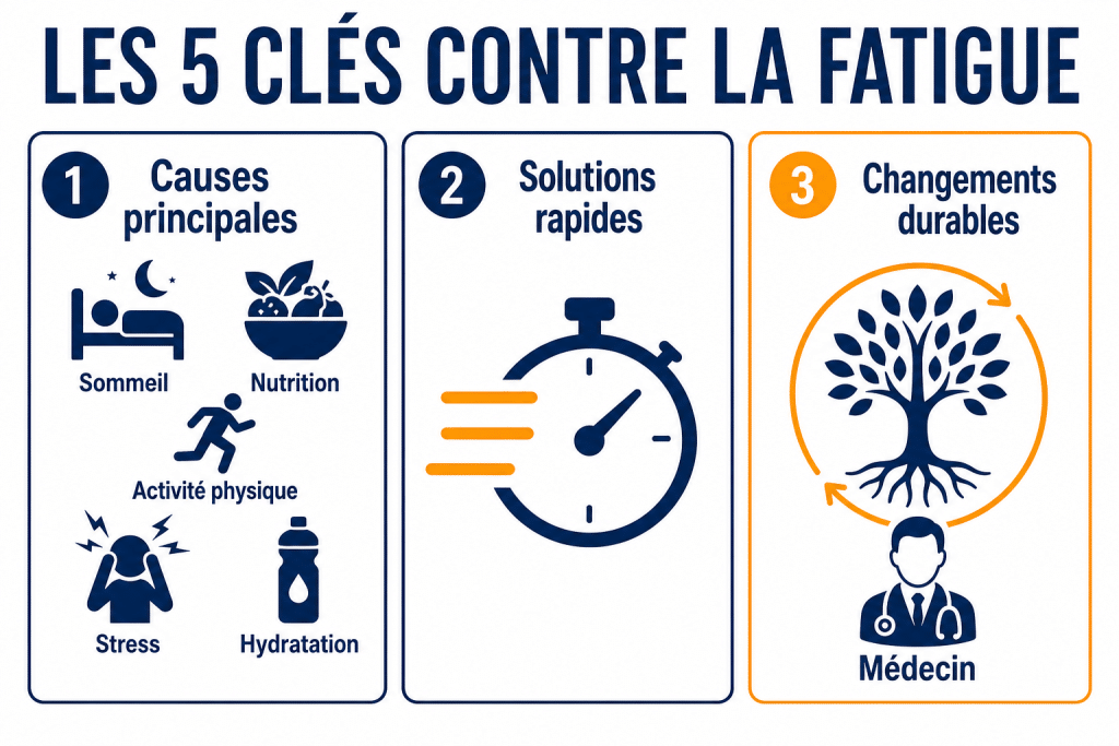 Les 5 clés contre la fatigue
