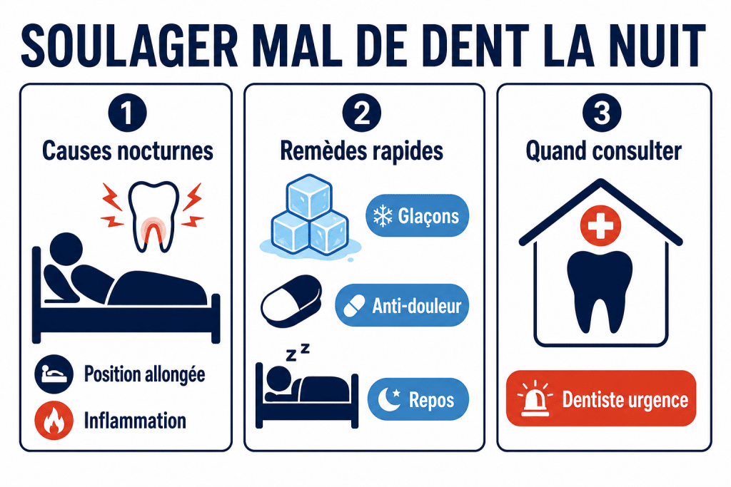 Soulager mal de dent la nuit