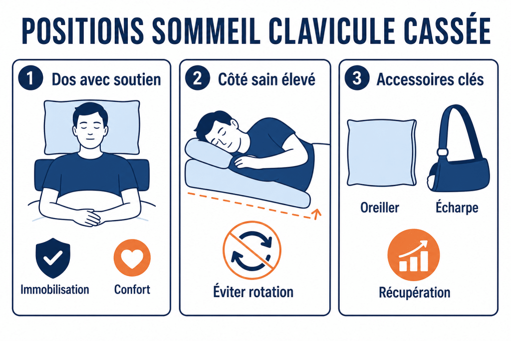 Positions sommeil clavicule cassée