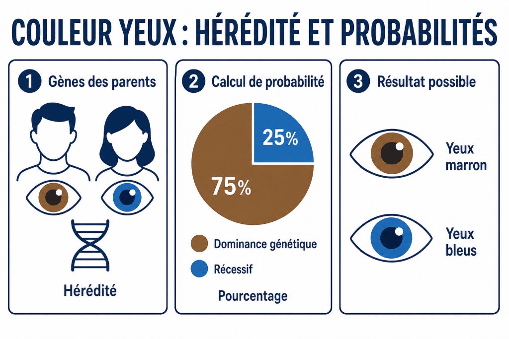 Couleur yeux : hérédité et probabilités